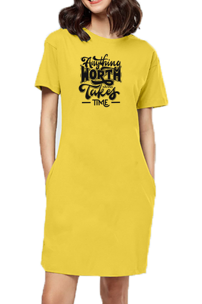 Anything worth having takes Time : Lighter Colour Edition - Blooming Yellow